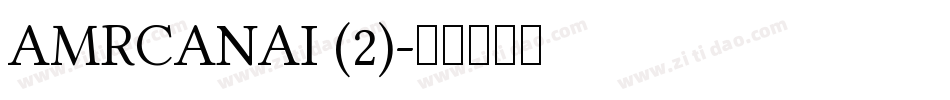 AMRCANAI (2)字体转换